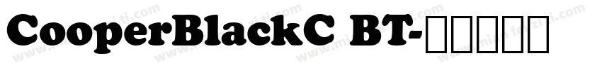 CooperBlackC BT字体转换